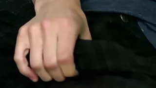 Young dude dildos his ass while wanking rock solid cock