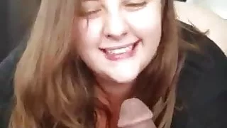 chubby ex girlfriend  swallow