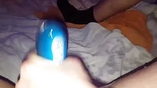 Squirting with new toy