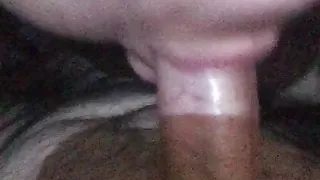 My girlfriend sucking my big cock