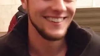 Exhibition Guy Walking Naked in the train station