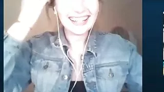 Gorgeous Girl shows cock on webcam