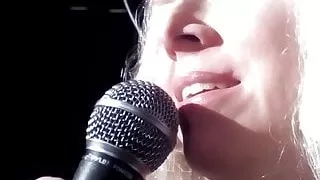 Sexy blonde dirty talk