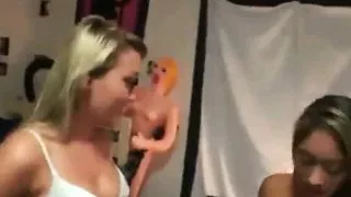 FFM College Threesome Dorm Room Fuck, Guys Fantasy Come True