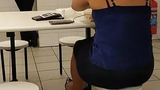 delicious milf at lunch