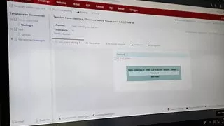 ex girlfriend  on company screen