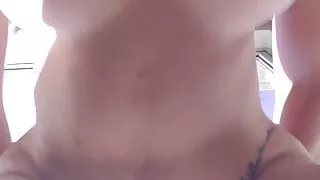 Hotel window with Dildo Fuck