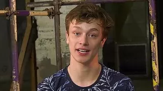 Young gay Alex Faux restrained for rough anal play