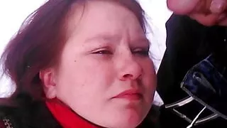 Russian hooker facial 9