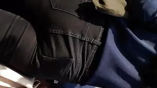 Indian Girl  Tight Jeans  Butt