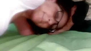 Wife masturbating in doggy style