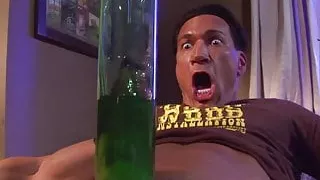 Kinky blonde in fishnets gets her cunt rammed