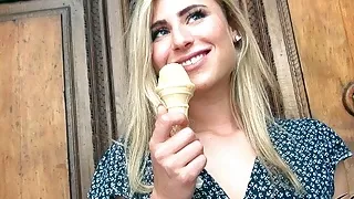 GERMAN SCOUT - Blonde Teen Linday Seduce to Fuck at Casting