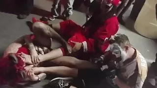 3-Way Clown Foot Orgy