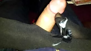 Nylon foot job from the Wife