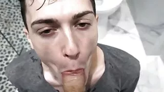 Skinny stepbrother roughed and fucked by his big cocked bro