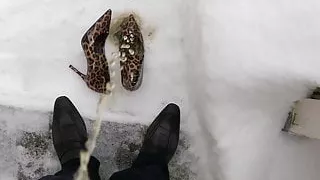 Schwuler Sex, Fersen, High Heels, Ehefrau