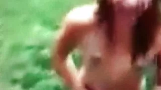 Mesa farting on a cake nude at a public park