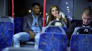 BLACKEDRAW Two Beauties Fuck Giant BBC On Bus!