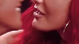 Sommer Ray get kissed by red head