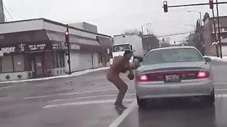 Nude Boxing In The Winter