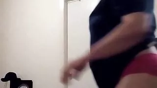 Big ass in pink panties