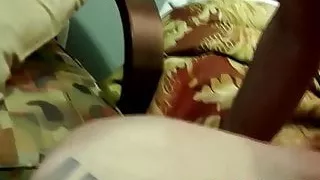 Big dicked ebony homo thrusts his cock in white asshole