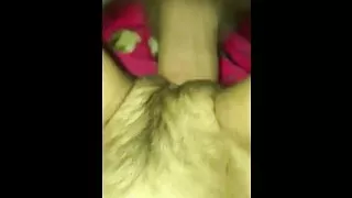Cumming on babysitters hairy cunt