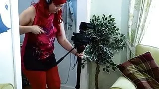 British Jasmine Lau filmes sucking cock by redhead