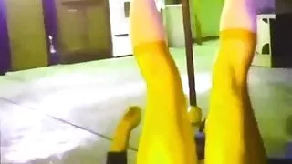 pornstar dancing on my self installed and crafted pole