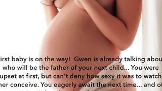 Wife Gwen fucks stud from high school (cuckold, captions)