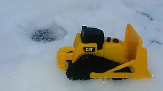 Winter crush: Lady L  crush tractor with sexy black boots.