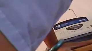 Housekeeper Mandy White fucked and blowing on camera