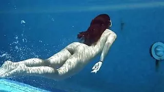 Diana Rius with hot bouncing tits in the pool