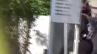 Young Japanese babes secretly peeing all around town