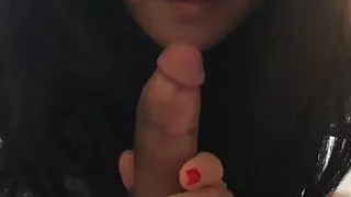 Asian Hotwife Sucking in Hotel