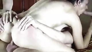 Man evening with cheep bitch