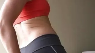 Farting in spandex pants