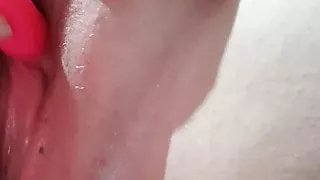Clit orgasm with vibrator