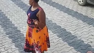 African bbw walking