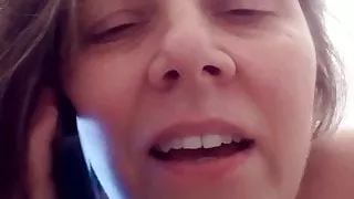 He jacks off and cums to my dirty talk