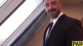 18yo sub Ariell Aquinas fed jizz after anal doggystyle