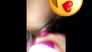 Ebony queen showing off for her daddy