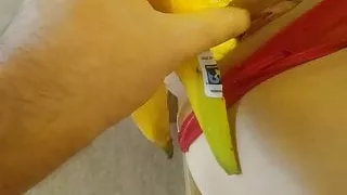Banana in carols pussy