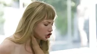 Lesbian Ivy Wolfe scissoring yummy crotch before oral