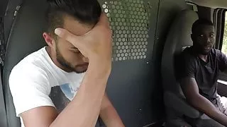 Submissive Javier Cruz restrained for BBC fucking