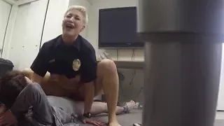 Screw the Cops  Busty Big booty Latina cop caught having sex