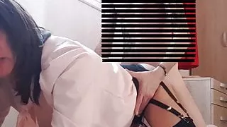 Arsch, Crossdresser, Kleid, Schwuler Sex, Sekretärin