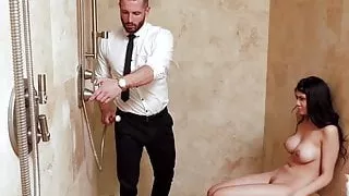 Asian stepdaughter punished by dick and beltat the valentine