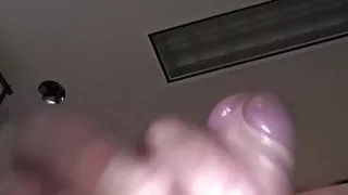 Uncut blonde jerking white dick